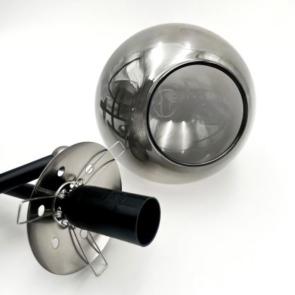 Přisazený lustr MALENA 3xE14/5W/230V černá/šedá