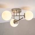 Přisazený lustr MALENA 3xE14/5W/230V matný chrom/bílá