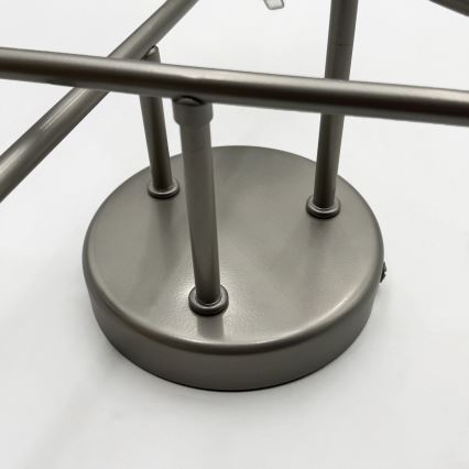 Přisazený lustr MALENA 6xE14/5W/230V matný chrom/bílá