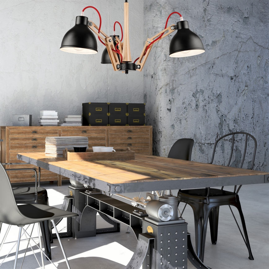 Přisazený lustr MARCELLO 3xE27/60W/230V - FSC certifikováno