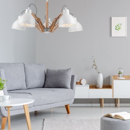 Přisazený lustr MARCELLO 5xE27/60W/230V - FSC certifikováno