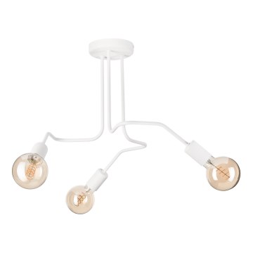 Přisazený lustr MATYLDA 3xE27/60W/230V bílá