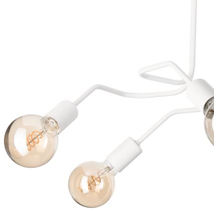 Přisazený lustr MATYLDA 5xE27/60W/230V bílá