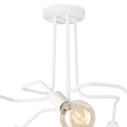 Přisazený lustr MATYLDA 5xE27/60W/230V bílá