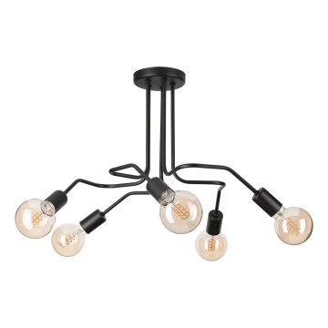 Přisazený lustr MATYLDA 5xE27/60W/230V černá