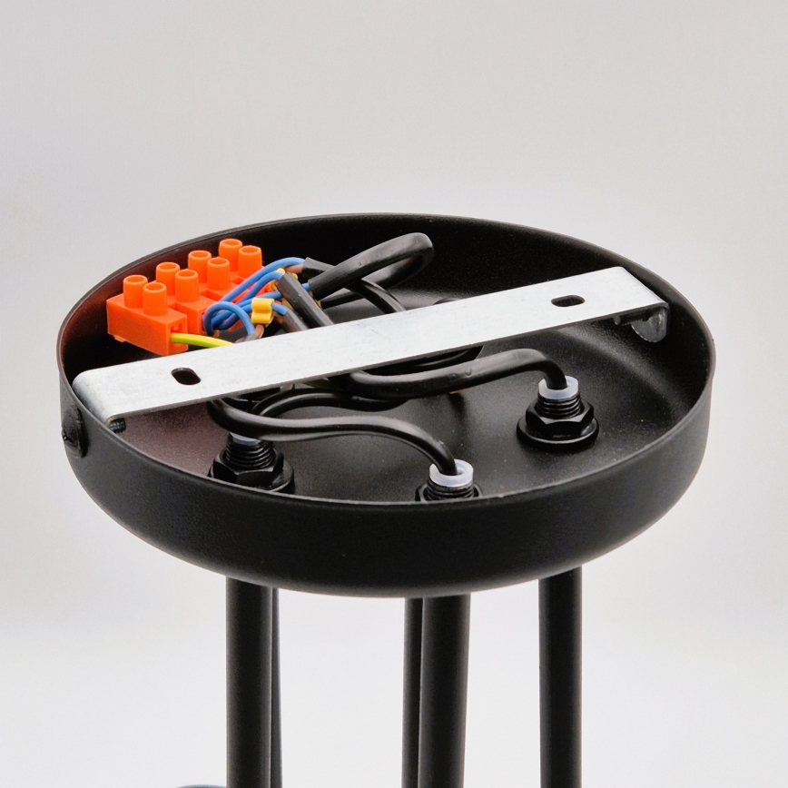 Přisazený lustr MATYLDA 5xE27/60W/230V černá