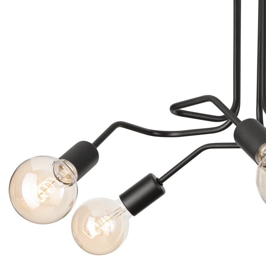 Přisazený lustr MATYLDA 5xE27/60W/230V černá
