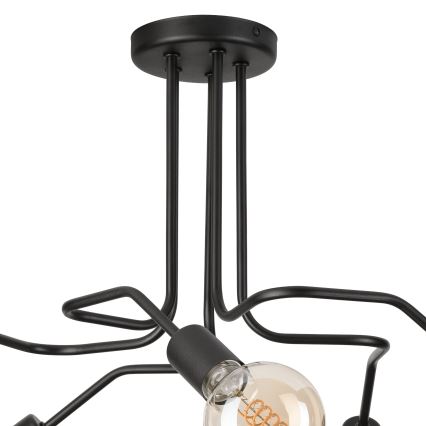 Přisazený lustr MATYLDA 5xE27/60W/230V černá