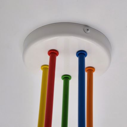 Přisazený lustr MATYLDA 5xE27/60W/230V pestrobarevná