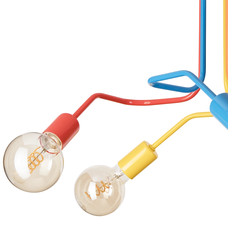 Přisazený lustr MATYLDA 5xE27/60W/230V pestrobarevná