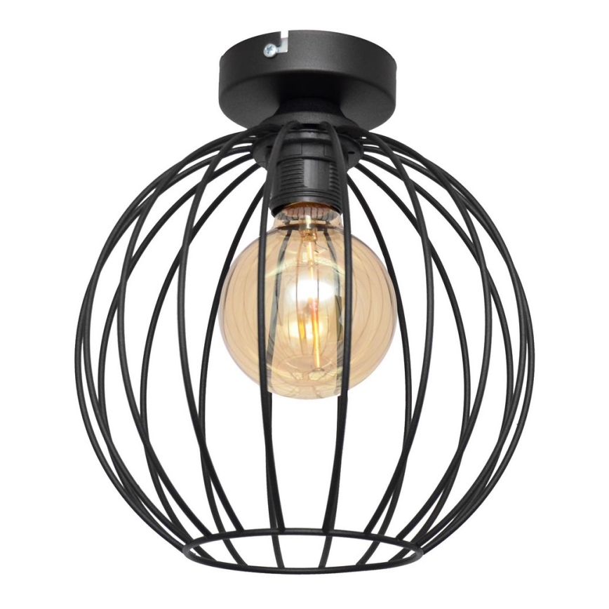 Přisazený lustr MERCURE 1xE27/15W/230V pr. 24 cm černá