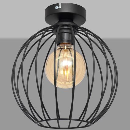 Přisazený lustr MERCURE 1xE27/15W/230V pr. 24 cm černá