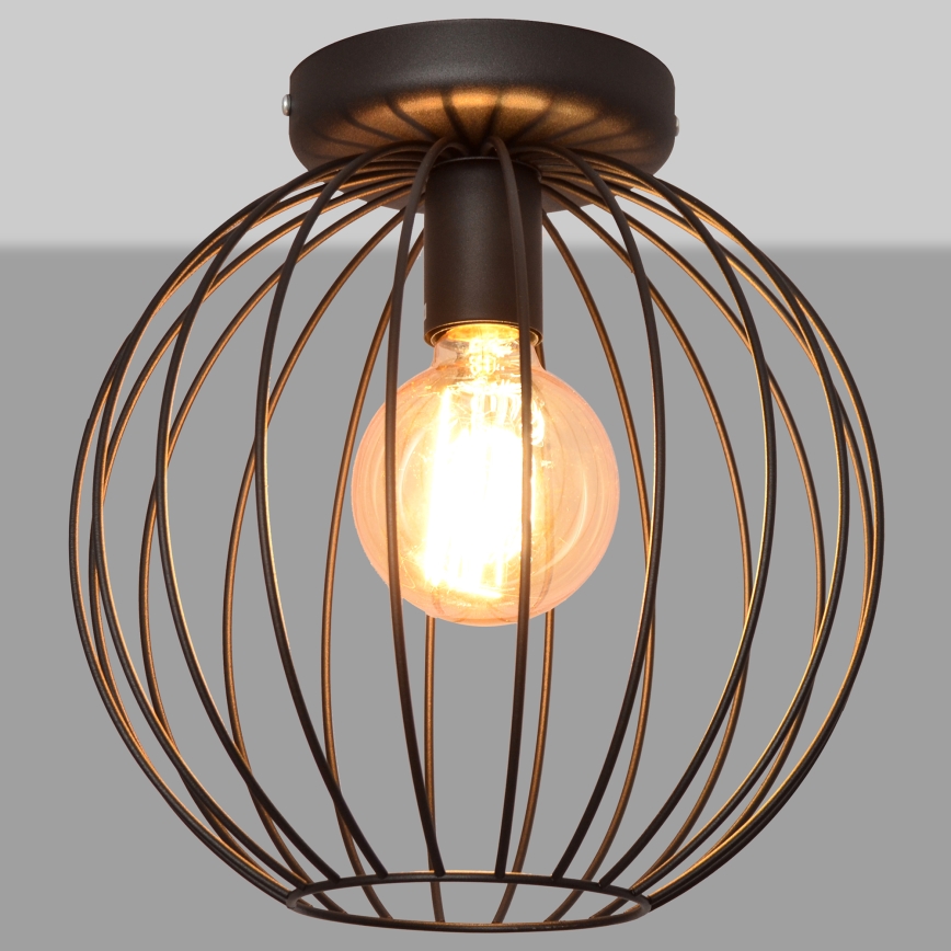 Přisazený lustr MERCURE 1xE27/15W/230V pr. 30 cm černá