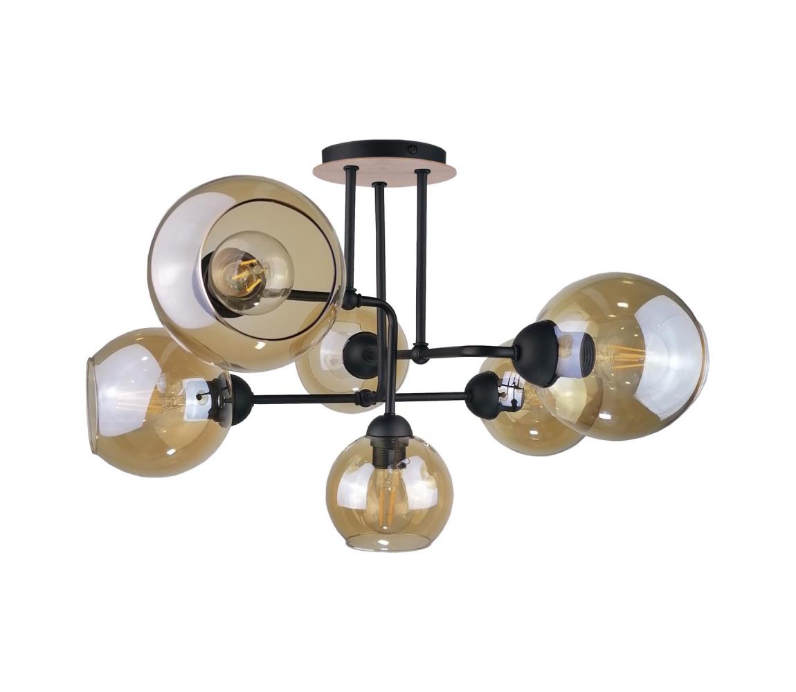 Keter Lighting Přisazený lustr MONDE WOOD 6xE27/60W/230V KE0020