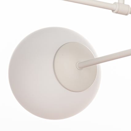 Přisazený lustr MOON 4xE27/15W/230V krémová