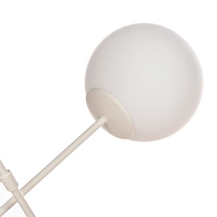 Přisazený lustr MOON 6xE27/15W/230V krémová