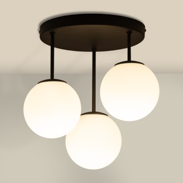 Přisazený lustr MOONLIGHT 3xE27/15W/230V černá