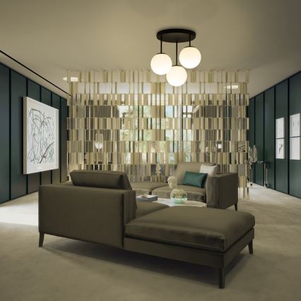 Přisazený lustr MOONLIGHT 3xE27/15W/230V černá