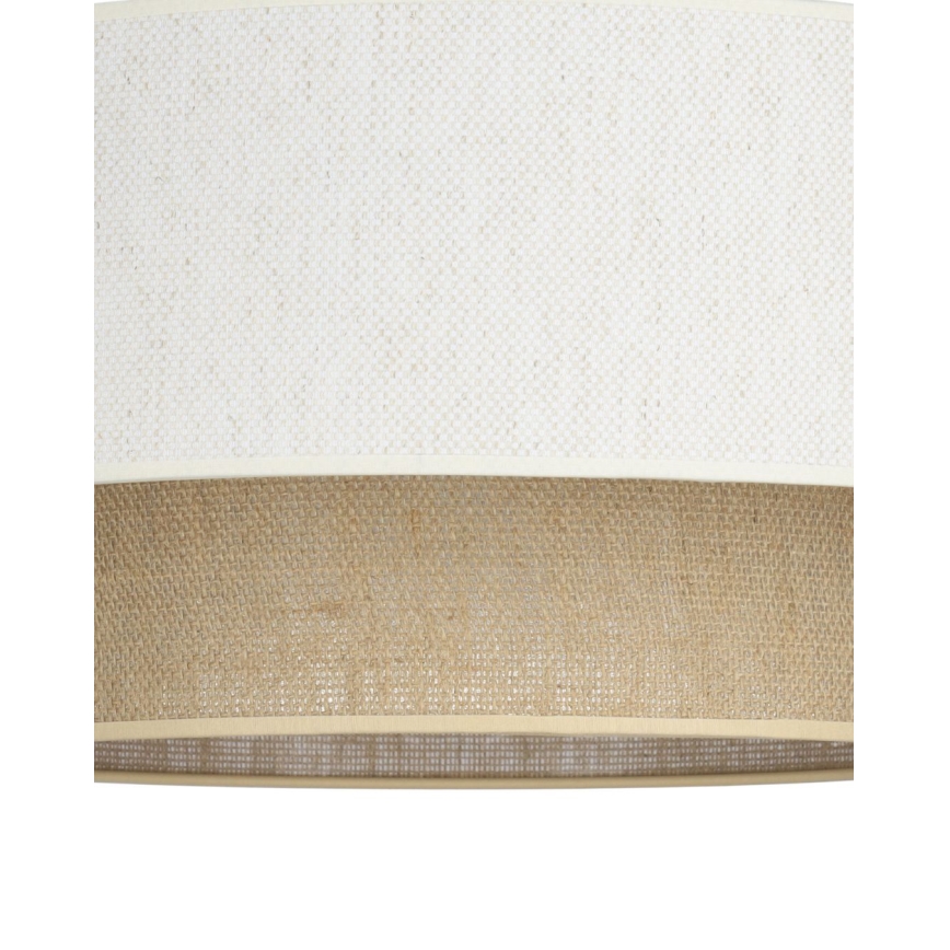 Přisazený lustr NATIA 1xE27/60W/230V bílá/hnědá