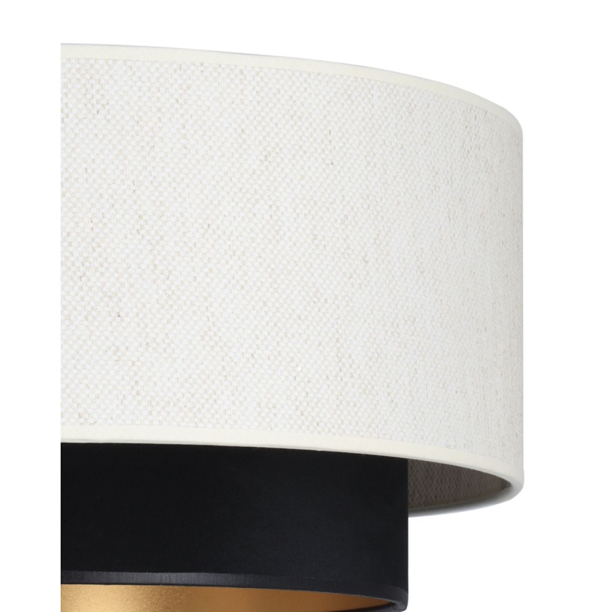 Přisazený lustr NATIA 1xE27/60W/230V pr. 45 cm bílá/černá