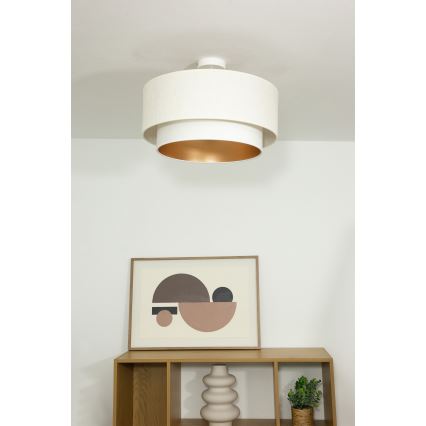 Přisazený lustr NATIA 1xE27/60W/230V pr. 45 cm bílá