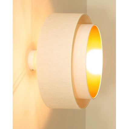 Přisazený lustr NATIA 1xE27/60W/230V pr. 45 cm bílá