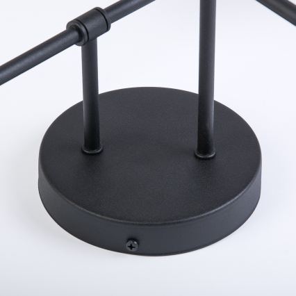 Přisazený lustr OBSIDIAN 4xG9/10W/230V černá/kouřová šedá