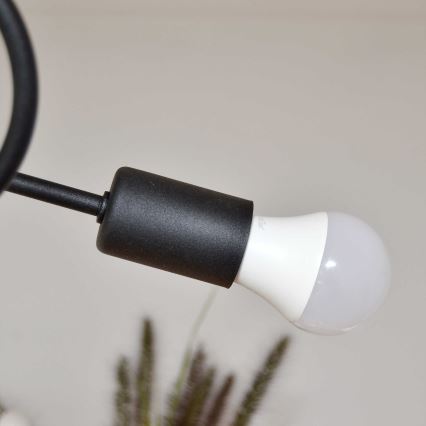 Přisazený lustr OXFORD 4xE27/15W/230V černá/zelená