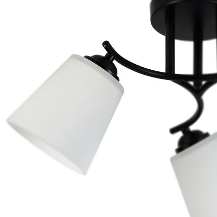 Přisazený lustr PAFOS 3xE27/15W/230V černá
