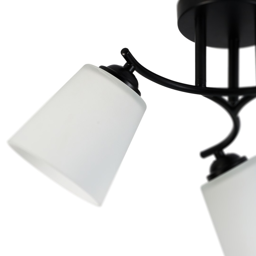 Přisazený lustr PAFOS 3xE27/15W/230V černá