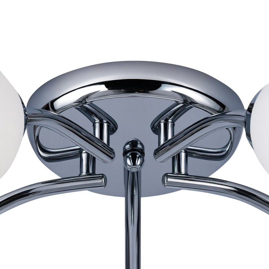 Přisazený lustr PORTOS 5xE14/10W/230V lesklý chrom