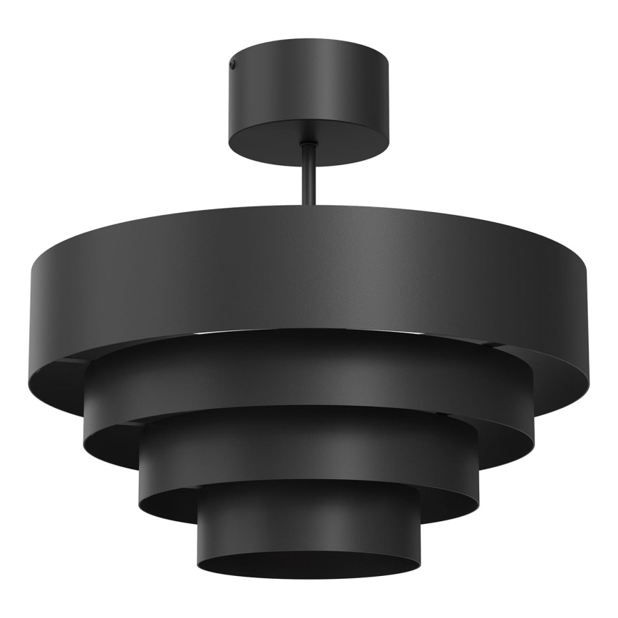 Přisazený lustr RINGS 1xE27/15W/230V černá
