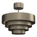 Přisazený lustr RINGS 1xE27/15W/230V mosaz
