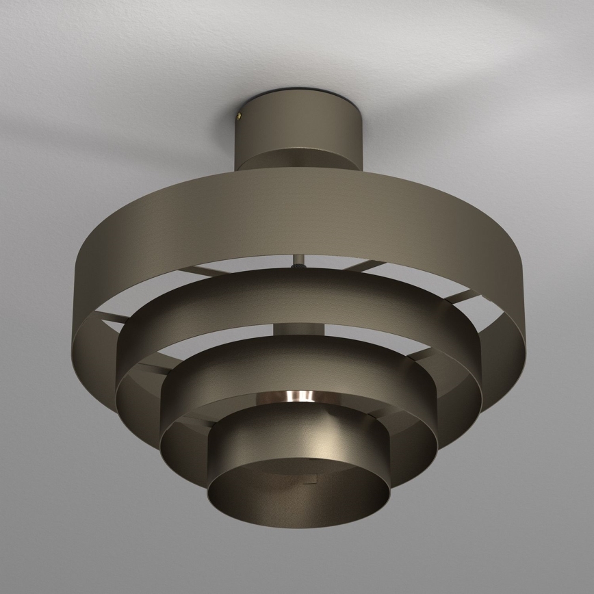 Přisazený lustr RINGS 1xE27/15W/230V mosaz