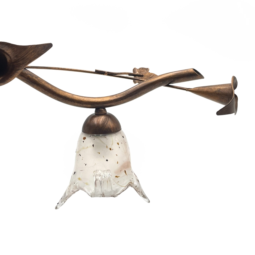 Přisazený lustr ROZETA 4xE14/40W/230V bronzová