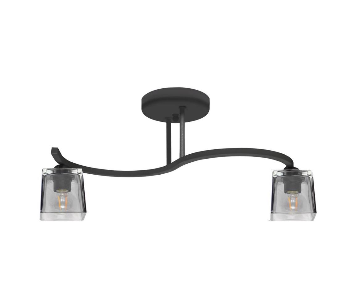 Helam Přisazený lustr SANTOS 2xE27/60W/230V černá HE0821