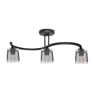 Přisazený lustr SANTOS 3xE27/15W/230V černá