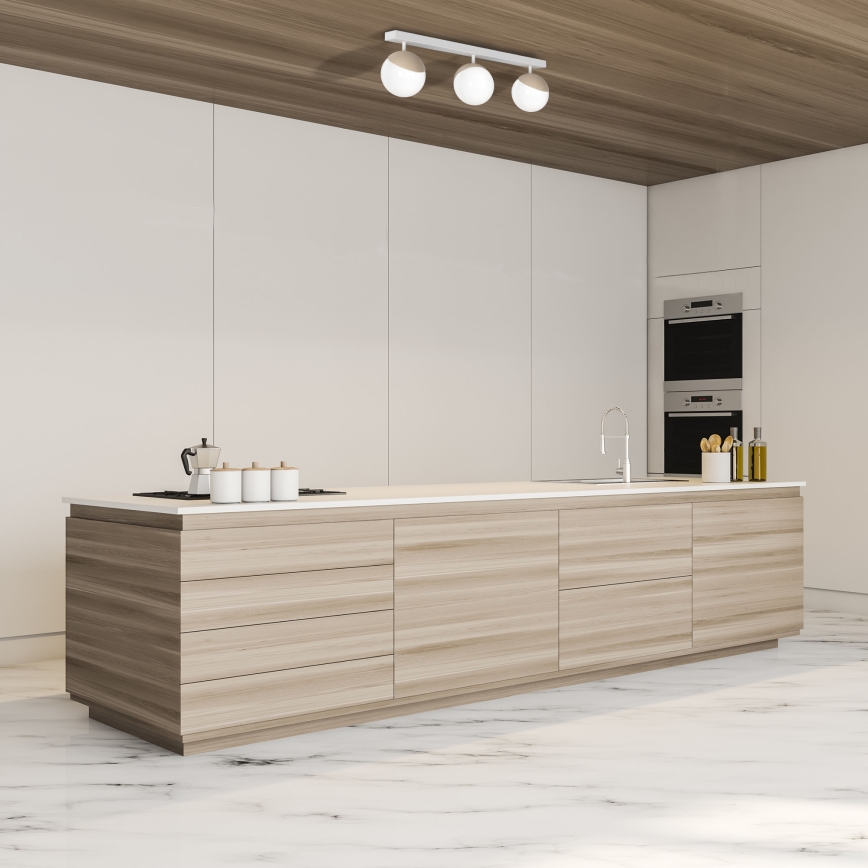 Přisazený lustr SFERA WOOD 3xE14/40W/230V