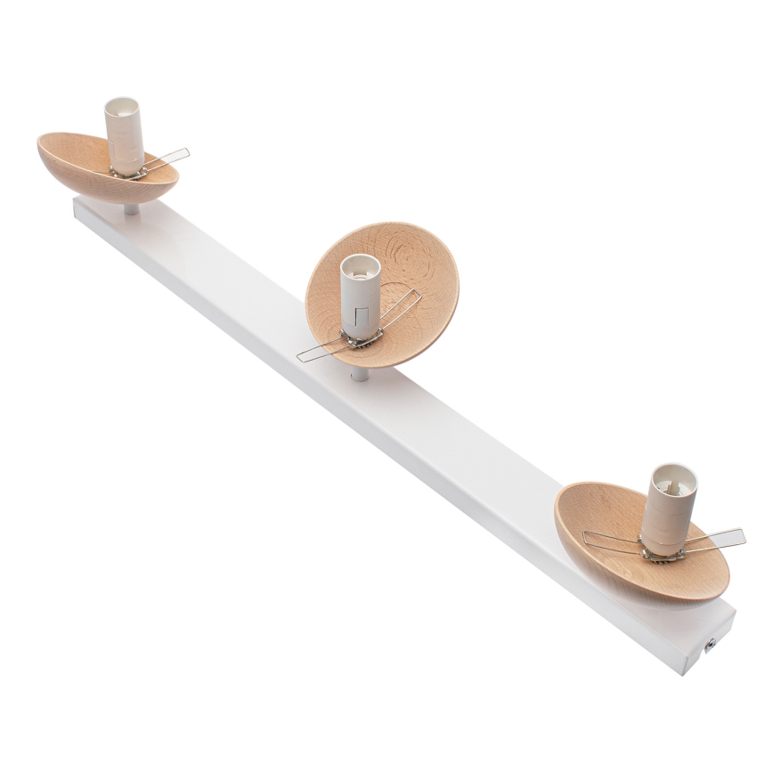 Přisazený lustr SFERA WOOD 3xE14/40W/230V