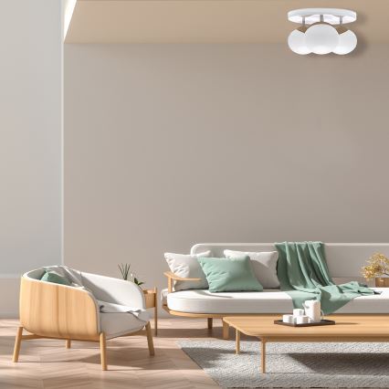 Přisazený lustr SFERA WOOD 3xE14/40W/230V