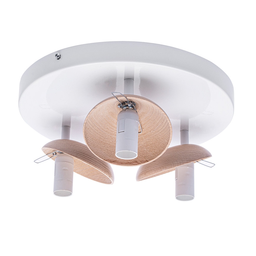 Přisazený lustr SFERA WOOD 3xE14/40W/230V