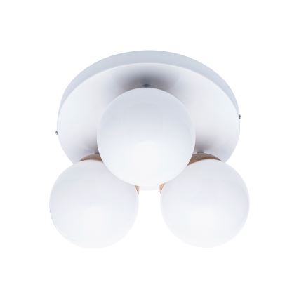 Přisazený lustr SFERA WOOD 3xE14/40W/230V