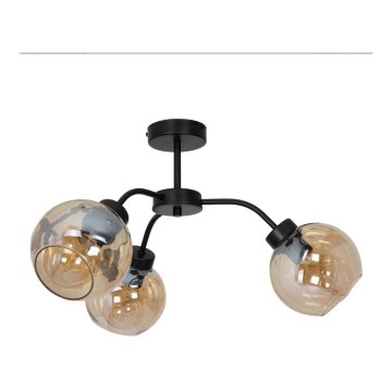 Přisazený lustr SOFIA 3xE27/60W/230V hnědá