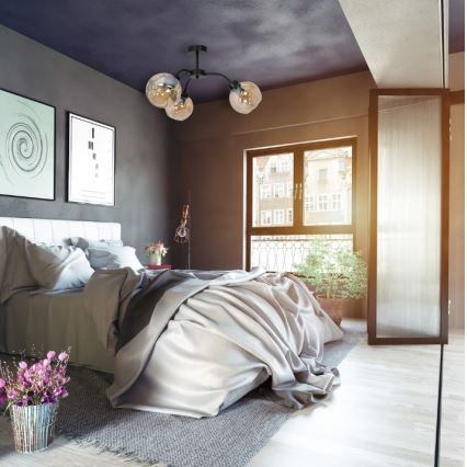 Přisazený lustr SOFIA 3xE27/60W/230V hnědá