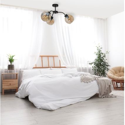 Přisazený lustr SOFIA 3xE27/60W/230V hnědá