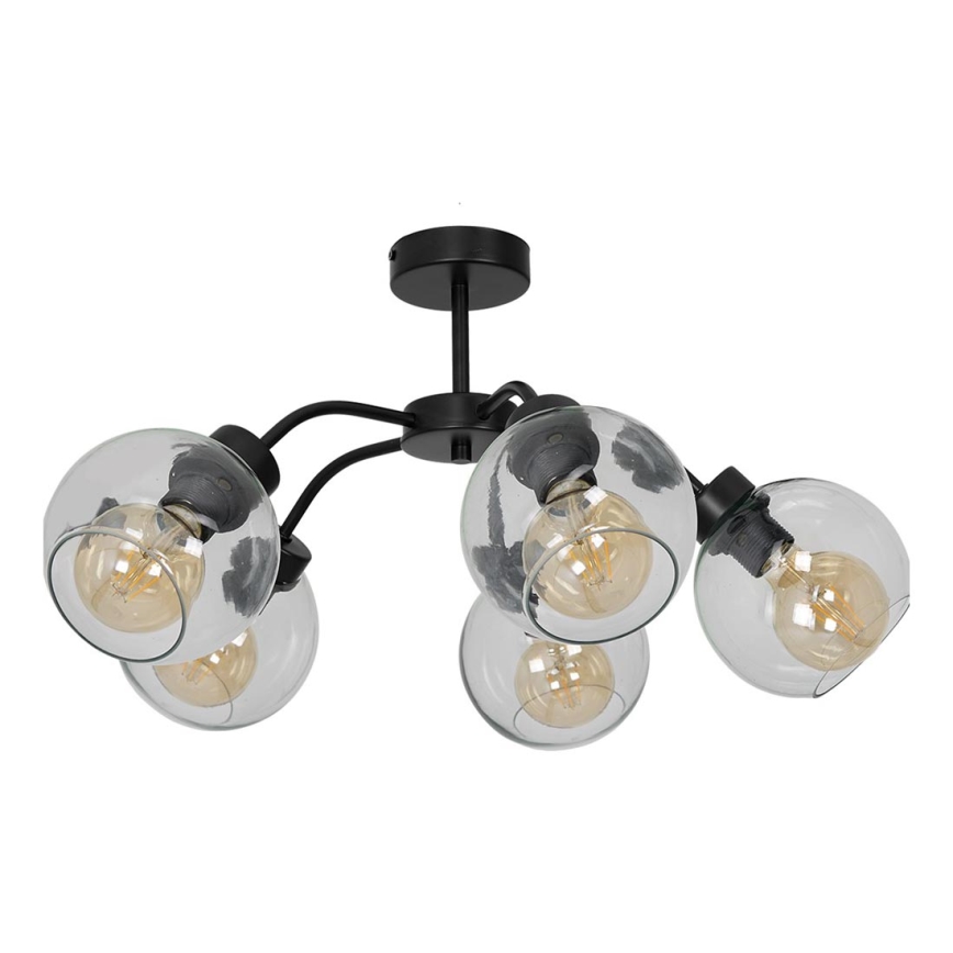 Přisazený lustr SOFIA 5xE27/60W/230V čirá