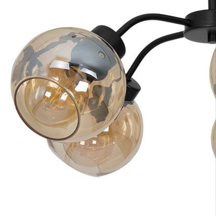 Přisazený lustr SOFIA 5xE27/60W/230V hnědá