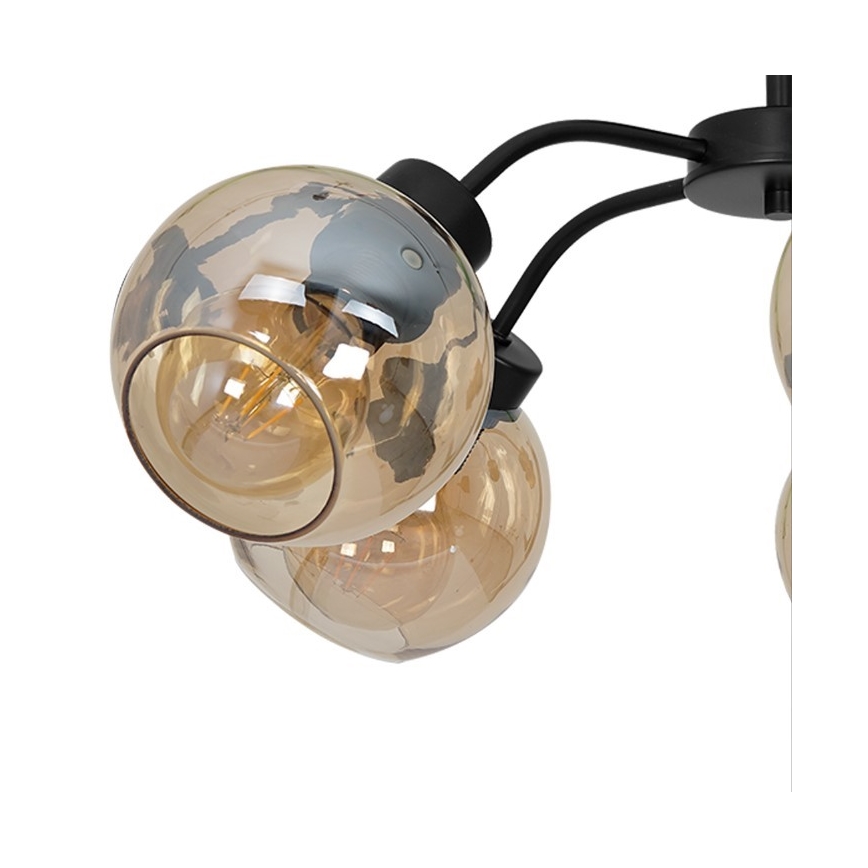 Přisazený lustr SOFIA 5xE27/60W/230V hnědá