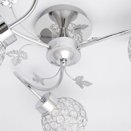 Přisazený lustr SOPHIA 3xE27/15W/230V lesklý chrom/čirá