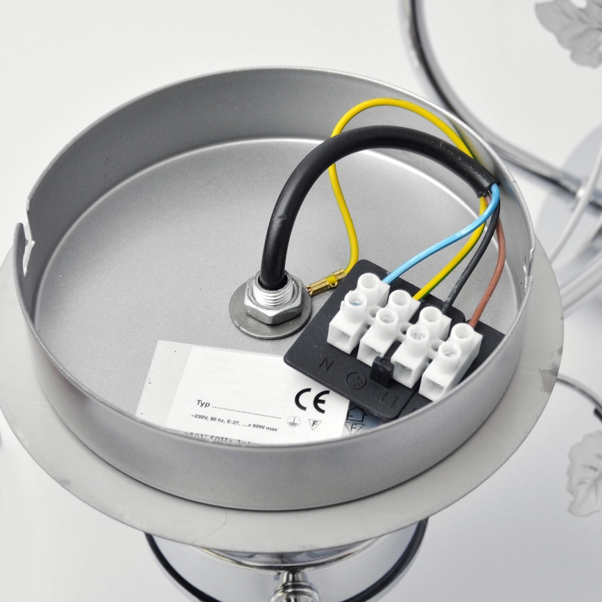 Přisazený lustr SOPHIA 3xE27/15W/230V lesklý chrom/čirá